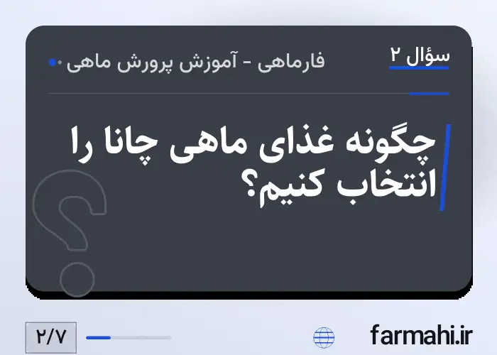 چگونه غذای ماهی چانا را انتخاب کنیم؟