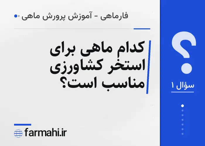 کدام ماهی برای استخر کشاورزی مناسب است؟