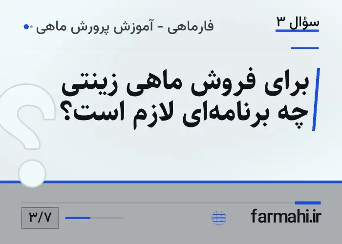 برای فروش ماهی زینتی چه برنامه‌ای لازم است؟