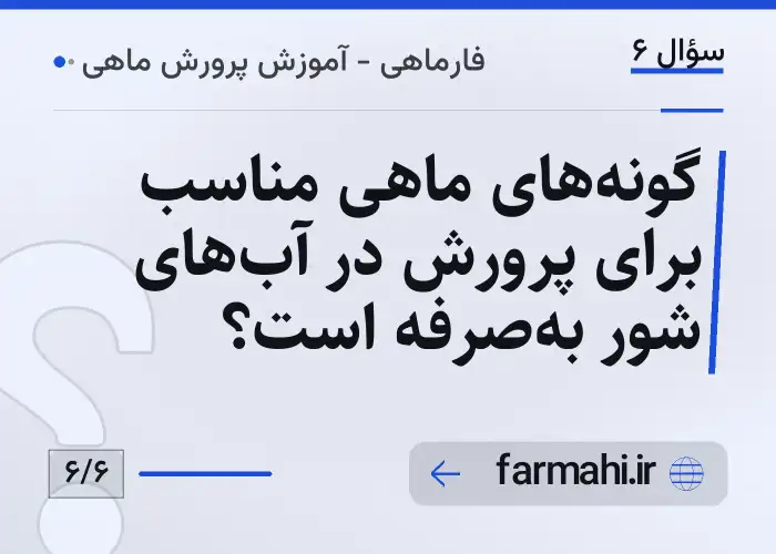 گونه‌های ماهی مناسب برای پرورش در آب‌های شور به‌صرفه است؟