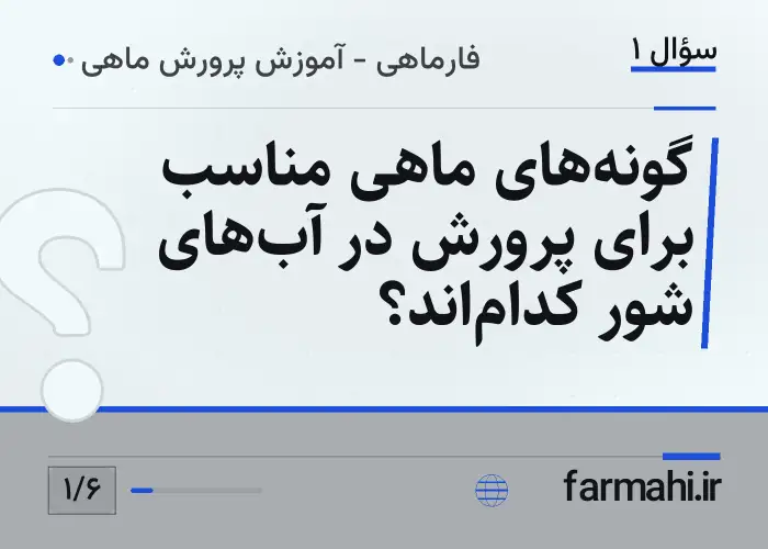 گونه‌های ماهی مناسب برای پرورش در آب‌های شور کدام‌اند؟